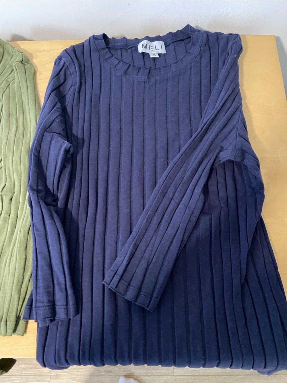 Meli Ribbed Long-Sleeve Tops - Picture 4 of 4